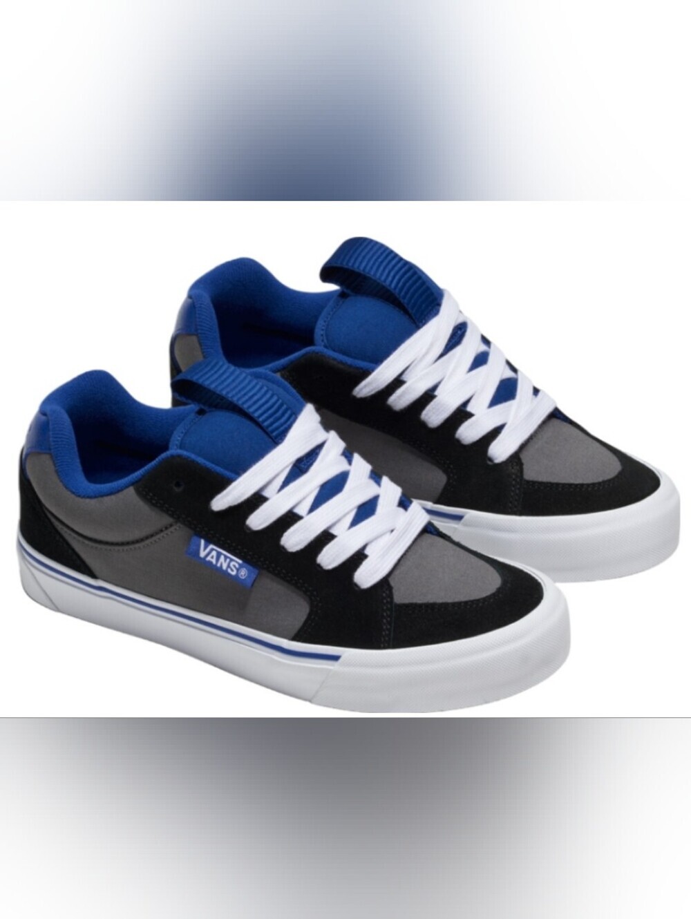 Vans Chukka Push LS 'Black Blue Pewter' Sneakers Size M5 W6.5 New